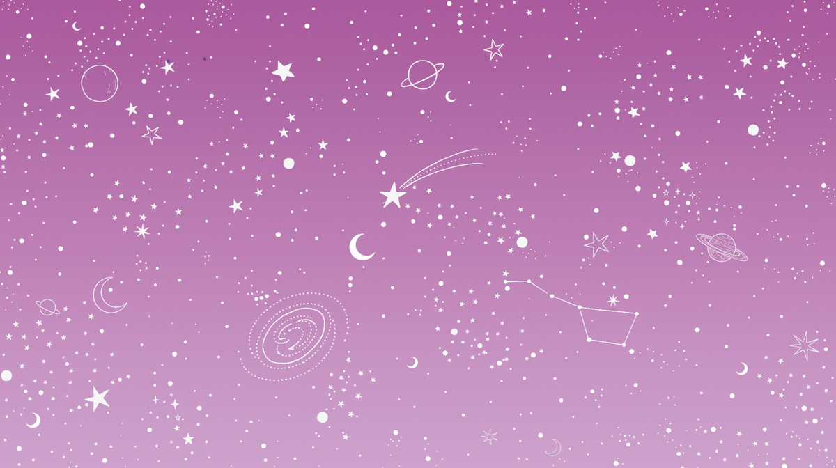 Behang Sterrenhemel Roze
