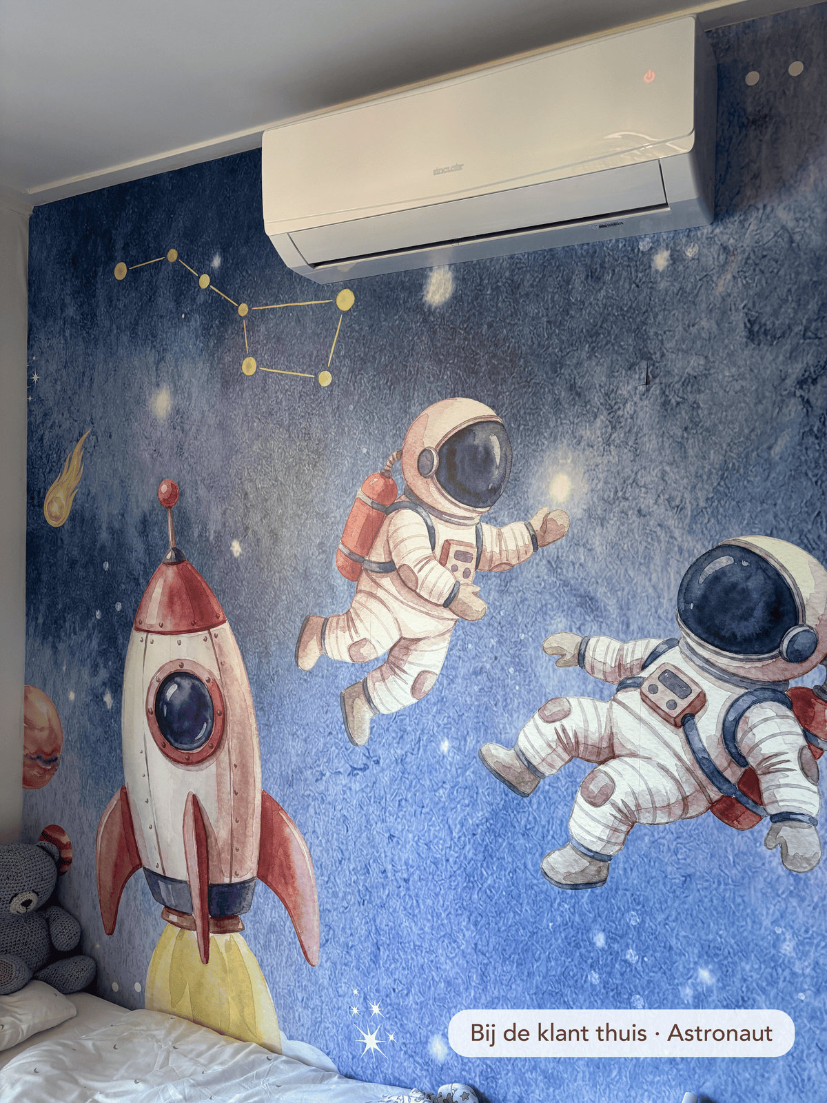 Behang Astronaut Blauw